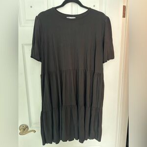 Zara Black Tiered Dress
